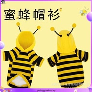 cat clothes female cat clothes male cat clothes  Dog Hooded Bee Clothes Teddy Bichon Small Dog Dog C