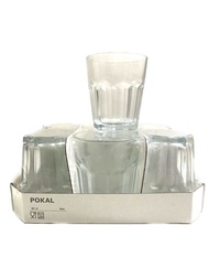 Ikea Pokal Hot Cold Drinking Glass Juice Beverages Cup Mug Ice Coffee Cafe Mug Glass / Gelas Kaca Mi