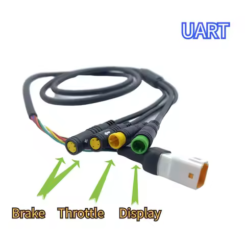 Bafang Central Motor Connection Line Main Eb-bus 1T4 Display Cable UART/CAN G330 M400 M620 G510 Moto