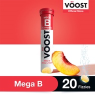 VOOST Mega B Effervescent Vitamin Supplement 20 Tabs to relieve fatigue (20 count)