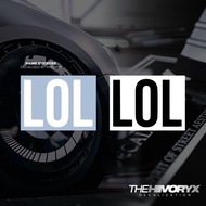 「LOL」MEME SERIES CAR DECAL AUTOMOTIVE DIE-CUT VINYL STICKER – HIVORYX