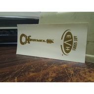 NOS Charvel EVH Art Series PVC Sticker Gold