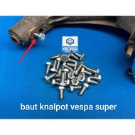 Bolts exhaust for vespa super sprint exhaust