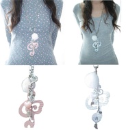 YOIOI Unique Music Note Necklace Pendant Necklace Charm Necklace Plastic Texture