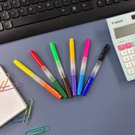 6 Color Grabbit Fibre Pen Twin 0.5MM Magic Pen Fiber Bullet Tip (9555170468620 / 9555170468637)