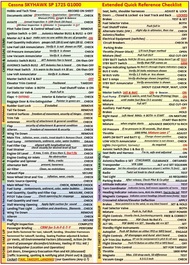 Cessna 172S G1000 Universal Quick Reference Checklists