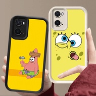 J-18 SpongeBob Soft Case for OPPO A76 K10 Realme 9i A36 A57S A77S A77 A57 A96 Cover