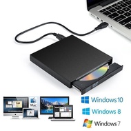 DVD ROM ภายนอกไดรฟ์ออปติคัล USB 2.0 CD/DVD-ROM CD-RW Burner Slim Portable Reader เครื่องบันทึกเสียง