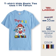 Lasogo Puppies Marshall Boys/Girls T-shirt 1Year 2Years 3Years 4Years Cotton Combed 30s -FG004