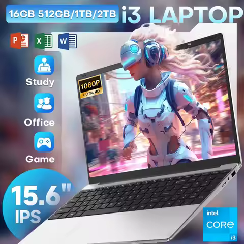 15.6 inch Intel Notebook PC Ultra Slim Laptop Intel Core I3 6100U 16GB RAM 1TB 2TB SSD Office Study 