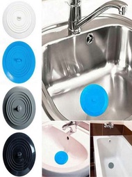 1個廚房水槽塞,通用排水塞,15cm / 6.0英寸矽膠水槽排水塞,水槽排水孔蓋,水槽塞,水塞,浴缸塞（藍色/黑色）