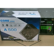 CORE A500W POWER+Adata 240G SSD SATA 2.5 Inch