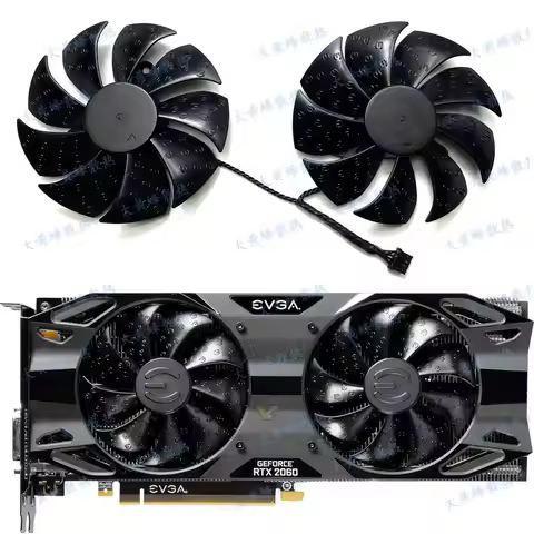 Original Cooling Fans for EVGA RTX2060SC GTX1660 1660ti XC Ultra Video Card Cooling Fan PLA09215S12H