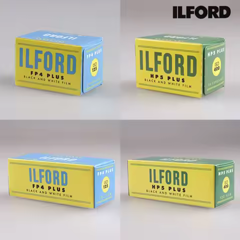 Retro Version ILFORD FP4 PLUS 125/ FP4 PLUS 400 Film 35mm/120mm ILFORD Black And White 1-10 Rolls Fo