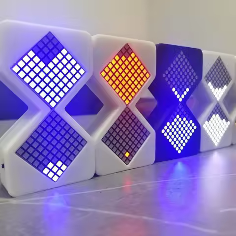 Cyber Style LED Electronic Hourglass 1-30 Min Timer with Gravity Sensing DIY Digital Sand Clock Deco