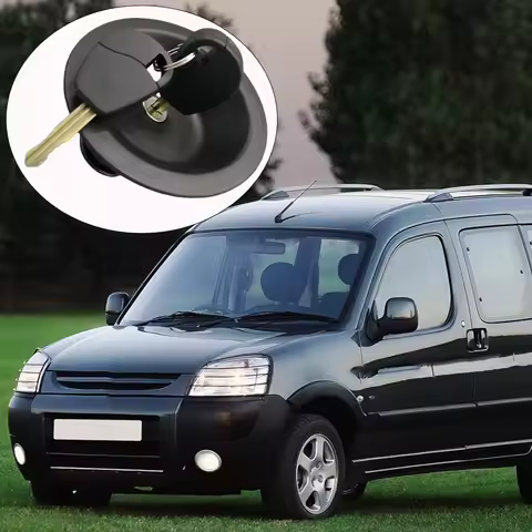 1508A2, 1508E3, 1508J5, 1508J6 Car Fuel Gas Tank Cap With 2 Keys For Citroen Berlingo 1996-2014 Peug