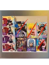 全新正版 未開封 Qposket QP 茉莉公主Sugirly 下午茶系列 轉生變成史萊姆 利姆路 闊盒寬盒 海賊王 山治 Sanji 標準盒 DXF 海賊王 布魯克 One Piece DXF 輝夜