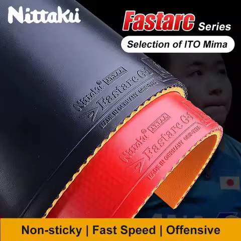 Original Nittaku Fastarc Table Tennis Rubber G1 C1 P1 S1 Non-sticky Ping Pong Coating Rubber Selecti
