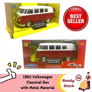 1962 Volkswagen Classical Bus With Metal Material 1:36 scale Mainan Bus Volkswagen Welly