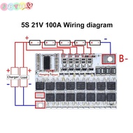JKTH 100A BMS 3S/4S/5S 12V-21V Li-ion Protection Balance Board