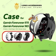 Case for Garmin Forerunner 970 / 965, 2in1 Hard Screen Cover, Smartwatch PC Glass Casing (for garmin