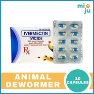 Ivicide Ivermectin (10 Capsules) for Dogs and Chickens