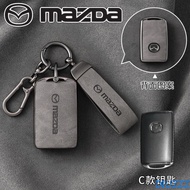 For Mazda TPU+leather Car Key Cover For Mazda 2 3 4 6 Axela Atenza CX-5 CX30 CX-7 CX-9 CX8 2025 Smar