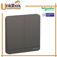 SCHNEIDER E8332L1_DG_G2 AvatarOn, 2 switches, 16AX, 250V, 1 way, Dark Grey