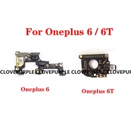 For Oneplus 6 6T Microphone Sensor Antenna Display Mainboard Flex Cable socket Board Replacement Parts