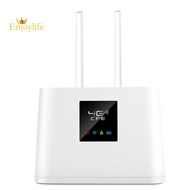 4G Wifi Router Unlocked 4G SIM ROUTER with Slot 150Mbps Wireless Router 2PCS External Antennas WAN/LAN Port (EU Plug)