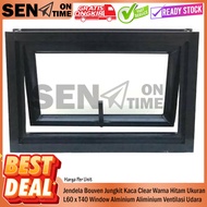 Bouven Aluminum Tilt Window Clear Glass Black Size L60 x H40 0.4 0.4 6.0 6.0 6.0 M L60 x H40 40 60 4