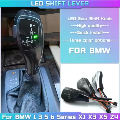 LED Gear Shift Knob Shifter Lever For BMW 1 3 5 6 Series E90 E60 E46 2D 4D E39 E53 E92 E87 E93 E83 X
