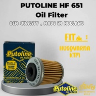 Putoline HF651 Oil Filter for KTM R690 / SMC / DUKE / Husqvarna 701 | OEM Grade | Made in Holland