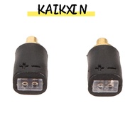 KAIKXIN 2PCS Male to 0.78mm Female Adapter, Portable Plug and Play 0.78mm 2Pin Headphone Cable Adapt