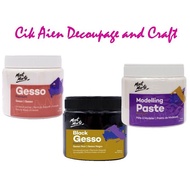 Mont Marte White Gesso 500m / Black Gesso 500ml / Modelling Paste 500ml - universal primer for decou