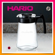 HARIO Pegasus Server 1000, Microwave Safe, 1000ml, For 2 to 8 Cups, Black, Made in Japan, PES-03-B
