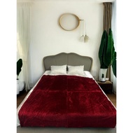 Premium Plain Color Long Hair Blanket Size 6 Feet 170*190 CM.