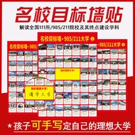 211 Wall Stickers Target 100 Inspiration/985 College Entrance Examination Inspirational Dream Famous