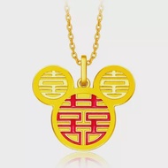 CHOW TAI FOOK Chow Tai Fook Disney Classics 999.9 Pure Gold Pendant - Mickey ‘Double Happiness’ R24245