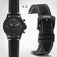 "Fossil FS4656/FS4682/FS5586/FS5436 Replacement Strap 18-24mm | Matte Genuine Leather | Quick Releas