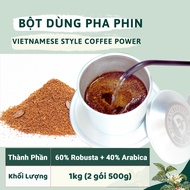 Cà Phê Rang Mộc D64 DUC ANH COFFEE (60% Robusta+40% Arabica) Nguyên Chất dùng Pha Phin Pha Máy Tùy C