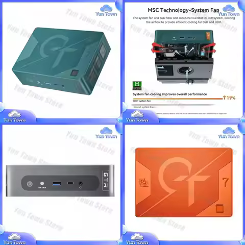 for Beelink GTR7 Pro AMD Ryzen 9 7940HS up to 65W mini PC for office gaming desktop computer with 32