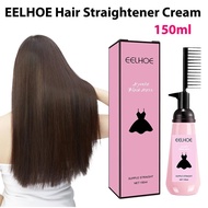 Hair Straightening Cream, EELHOE, Straightening Comb, Hair Keratin Treatment, Smoothing Brush，Hair S