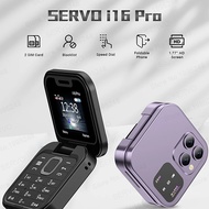 TWC I16 Pro 2G Flip Phone 1.77 Inch Portable Cellphone 1000mAh Battery Dual Nano SIM Camera Multi La