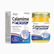 Calamine lotion for relieving itchy skin and pain.