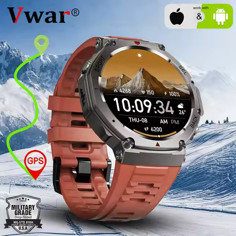 Original T-Rex 3 Military Smart Watch Bulit-in GPS Compass Altimeter Barometric 5ATM Waterproof AMOL