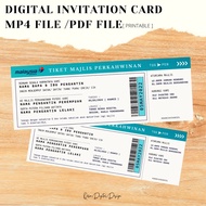 KAD KAHWIN DIGITAL PDF+MP4 - AIRLINE FLIGHT TICKET