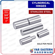 Cylindrical Hinges Door Hinge Stainless Steel 3/4" | 7/8" 1" Single