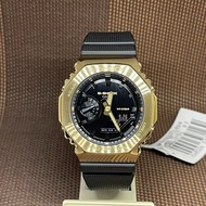 Casio G-Shock GM-2100G-1A9 Metal Clad Gold Black Date Analog Digital Men's Watch