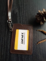 dompet Id card Kulit/gantungan Leher/dompet kartu nama kulit asli
